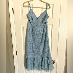 Brand new blue lace dress from Vici. Size M